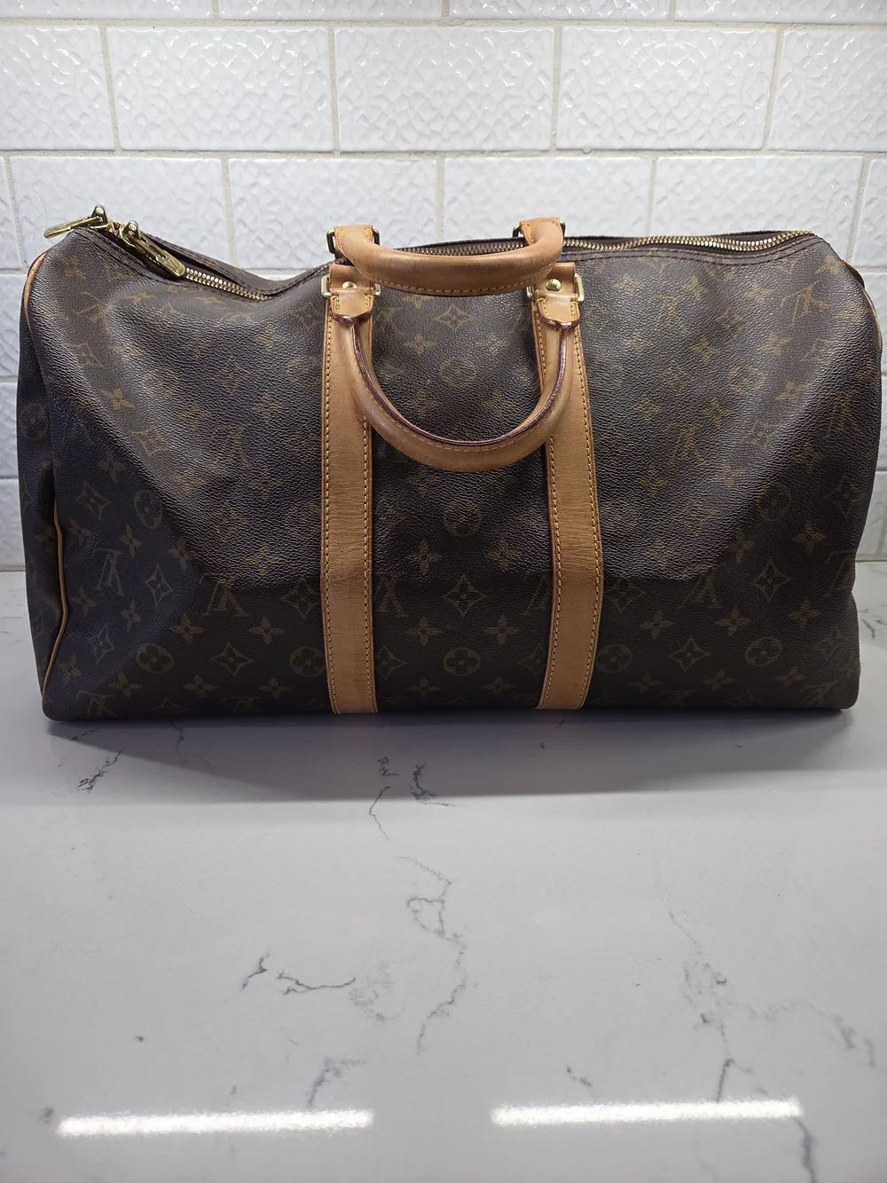 Louis Vuitton Keepall 45 Monogram Duffle Bag ✨ Very Good Cond w/ Accessories!